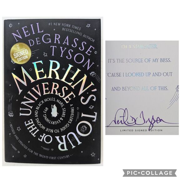 Neil deGrasse Tyson Signed Merlin's Tour of the Universe Autographed 1st Ed Book - Picture 1 of 10